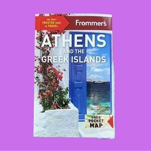 Frommer’s Athens And The Greek Islands By Stephen Brewer 2023 W/ Pocket Map